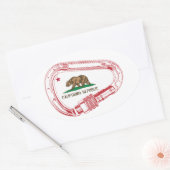 Sticker Ovale Carabiner d'Escalade californienne (Enveloppe)