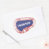 Sticker Ovale Carabinier Escalade Squamish (Enveloppe)