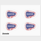 Sticker Ovale Carabinier Escalade Squamish (Feuille)