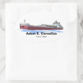Sticker Ovale cargo des Grands Lacs Adam E. Cornelius (Intérieur (Sac)