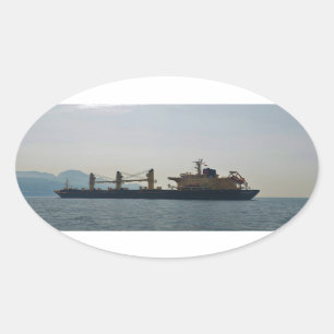 Sticker Ovale Cargo Ship Andermatt