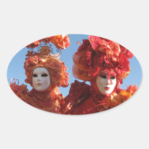 Sticker Ovale Carnaval de Venise