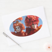 Sticker Ovale Carnaval de Venise (Enveloppe)