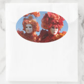 Sticker Ovale Carnaval de Venise (Sac)