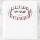 Sticker Ovale Carnaval Mariage à thème (Sac)