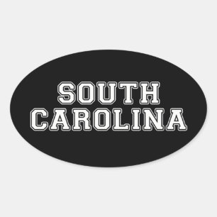 Sticker Ovale Caroline du Sud