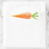 Sticker Ovale Carotte fraîche (Sac)