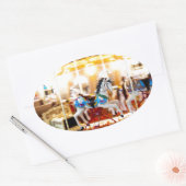 Sticker Ovale Carrousel mobile (Enveloppe)