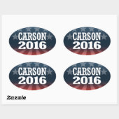 STICKER OVALE CARSON 2016 (Feuille)