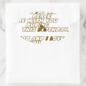 Sticker Ovale Carte d'anniversaire pour un ami chrétien (Sac)