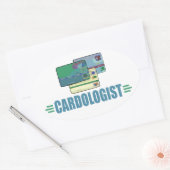 Sticker Ovale Carte de crédit amusante (Enveloppe)