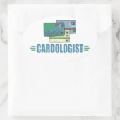 Sticker Ovale Carte de crédit amusante (Sac)