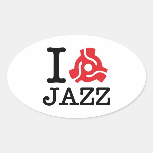 Sticker Ovale Carte I 45 Jazz (Devant)