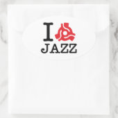 Sticker Ovale Carte I 45 Jazz (Sac)
