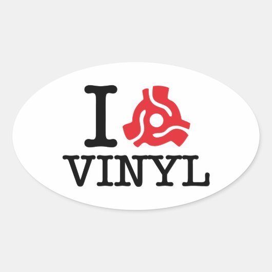 Sticker Ovale Carte I 45 Vinyl (Devant)