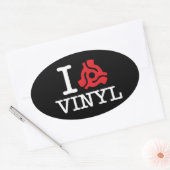 Sticker Ovale Carte I 45 Vinyl (Enveloppe)