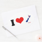 STICKER OVALE CARTE KIWI (Enveloppe)