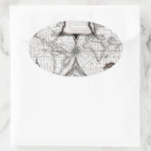 Sticker Ovale Carte Magellan (Sac)