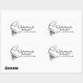 Sticker Ovale Carterhaugh School Nouveau logo (Feuille)