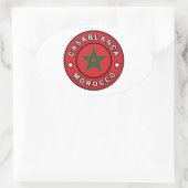 Sticker Ovale Casablanca Maroc (Sac)