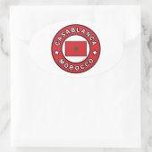 Sticker Ovale Casablanca Maroc (Sac)