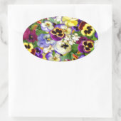 Sticker Ovale Cascade de Pansy (Sac)
