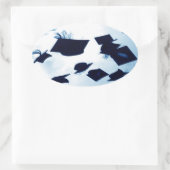 Sticker Ovale Casquette Toss Graduation (Sac)