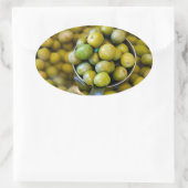 Sticker Ovale Castelvetrano Olives vertes douces (Sac)