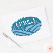 Sticker Ovale Catskill New York Outdoor (Enveloppe)
