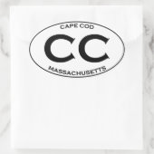 Sticker Ovale CC - Massachusetts Cape Cod (Sac)