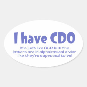 STICKER OVALE CDO