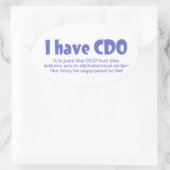 STICKER OVALE CDO (Sac)