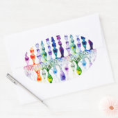 Sticker Ovale Cellules cônes cellules tiges et neurones bipolair (Enveloppe)