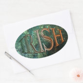 Sticker Ovale CELTIC CLASSIQUE Collection Drapeau Irlandais (Enveloppe)