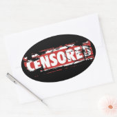 Sticker Ovale Censé (Enveloppe)