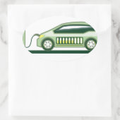 Sticker Ovale Centrale solaire Véhicule électrique (Sac)