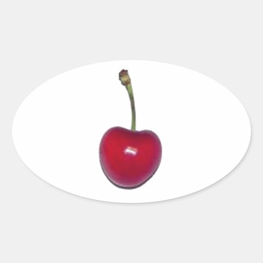 Sticker Ovale Cerise (Devant)
