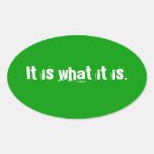 Sticker Ovale C'est (Devant)