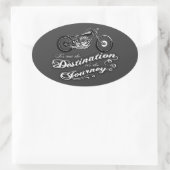 Sticker Ovale C'est le voyage (Sac)