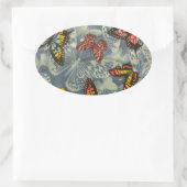 Sticker Ovale Champ de papillons (Sac)