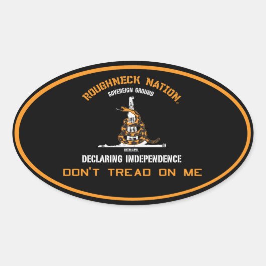 Sticker Ovale Champ d'huile de RIG (Devant)