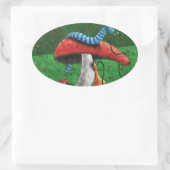 Sticker Ovale Champignons magiques (Sac)