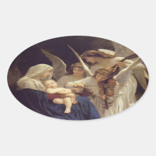 Sticker Ovale Chant des Anges