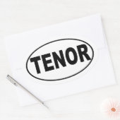 Sticker Ovale Chanteur d'attitude (Enveloppe)