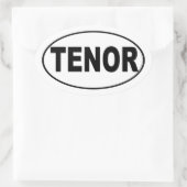 Sticker Ovale Chanteur d'attitude (Sac)