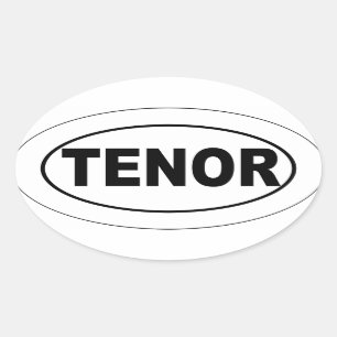 Sticker Ovale Chanteur d'attitude