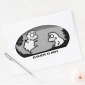 Sticker Ovale Charades la nuit (Enveloppe)
