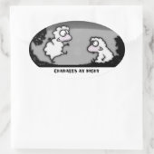 Sticker Ovale Charades la nuit (Sac)