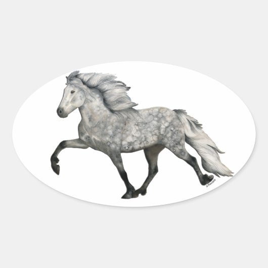 Sticker Ovale Charismatique (Devant)