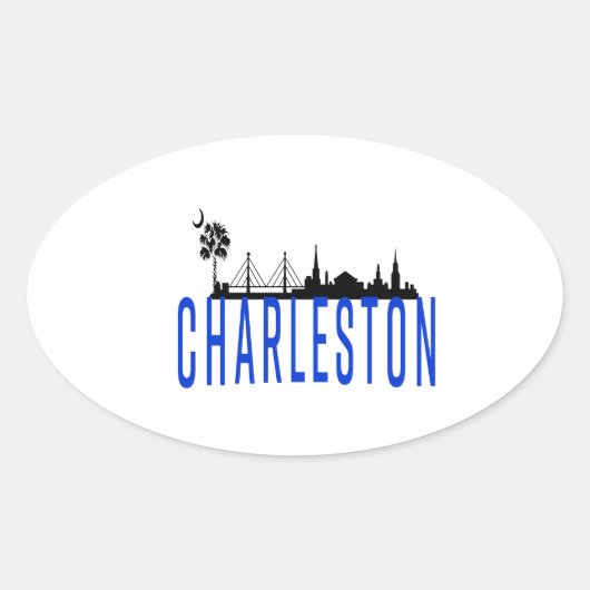 STICKER OVALE CHARLESTON MERVEILLEUX (Devant)